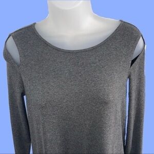 Marie Hell Grey Perk a Boo Sleeve Tee Shirt Dress.Size Small.
